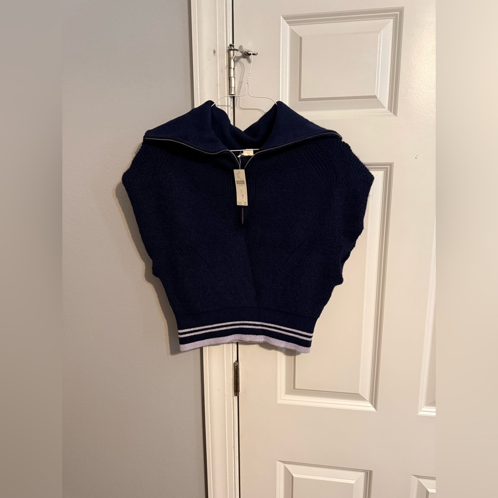 Anthropologie Navy Sweater Vest - Picture 5 of 6